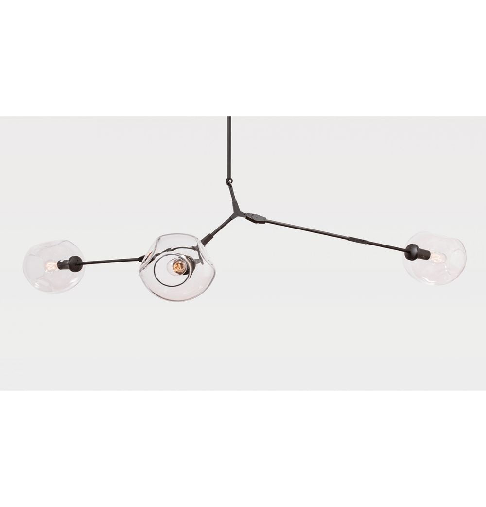 3-Globe Bubble Chandelier