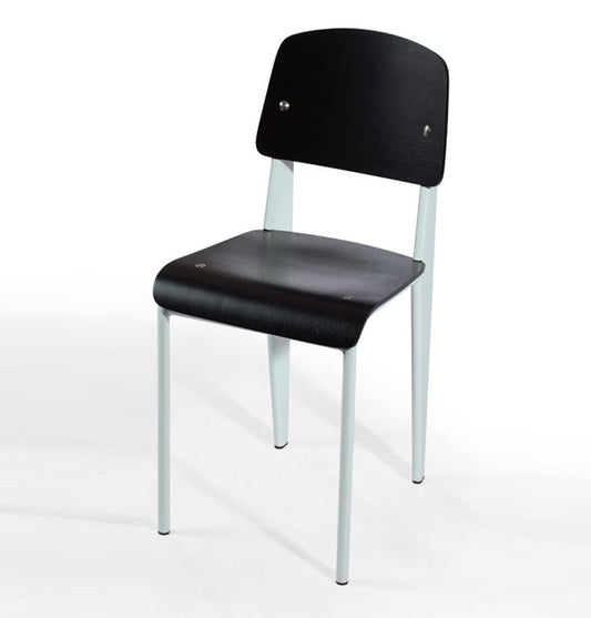Anaïs Chair - Black Seat/Back & White Frame