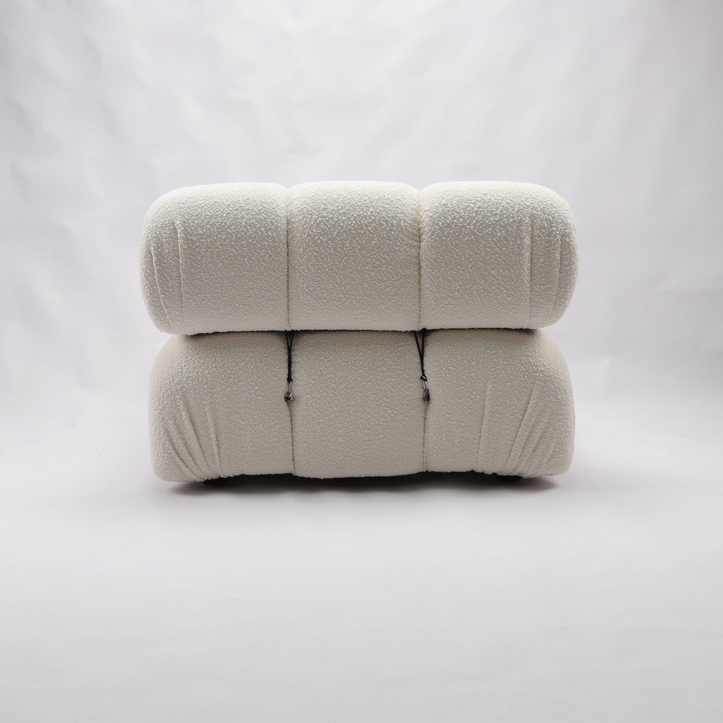 Gioia 1-Seater Chair - Corner - Cream/White Boucle - GFURN