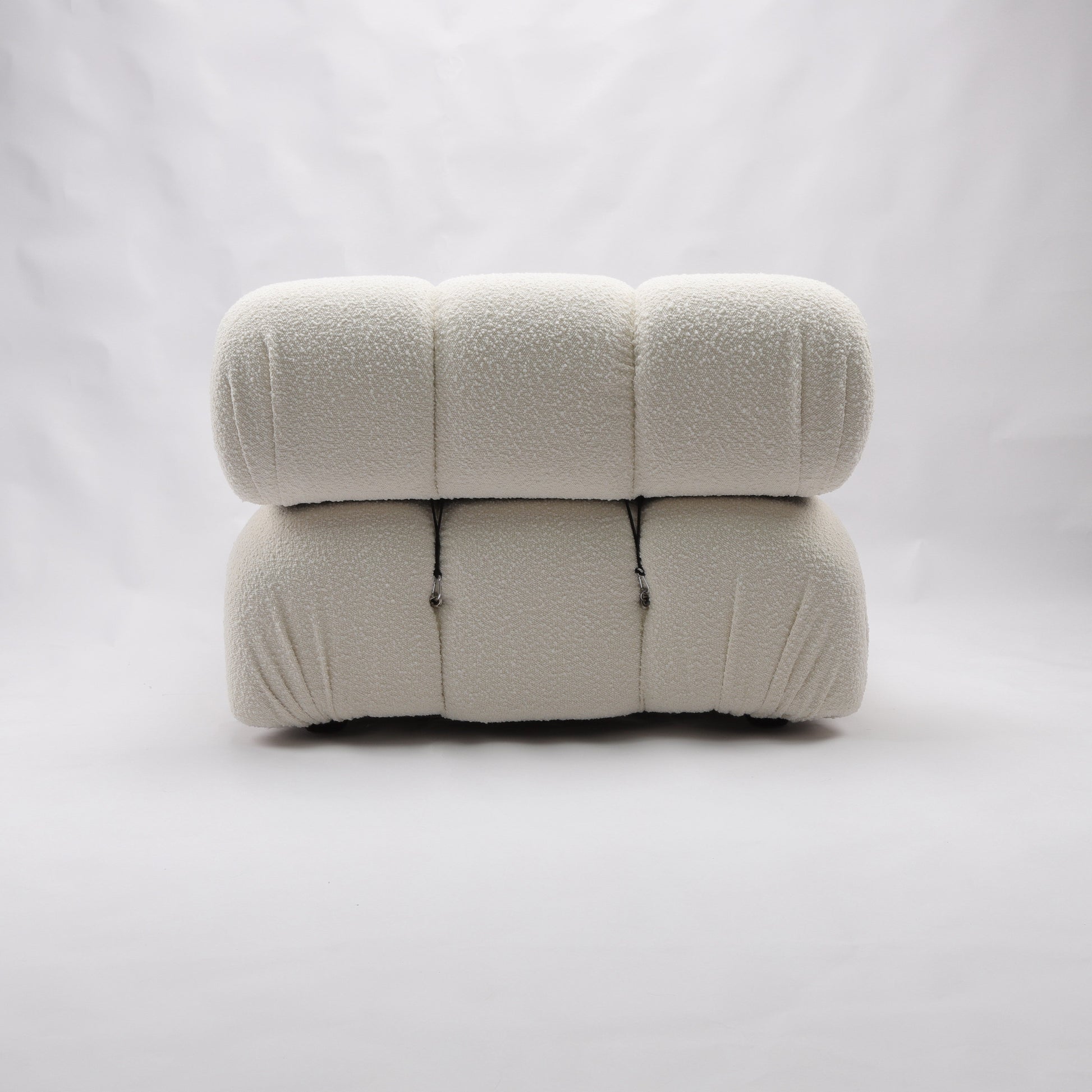 Gioia 1-Seater Chair - Corner - Cream/White Boucle - GFURN