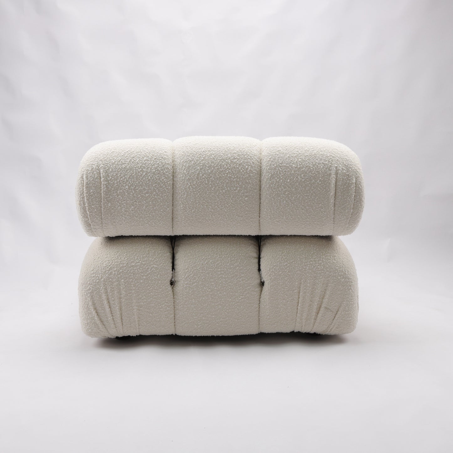 Gioia 1-Seater Chair - Right Armrest - Cream/White Boucle - GFURN