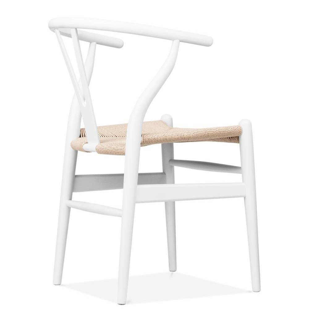 Dagmar Chair - White & Natural Cord