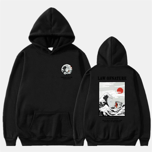 Fleece Hoodies 2019 Winter Japan Style