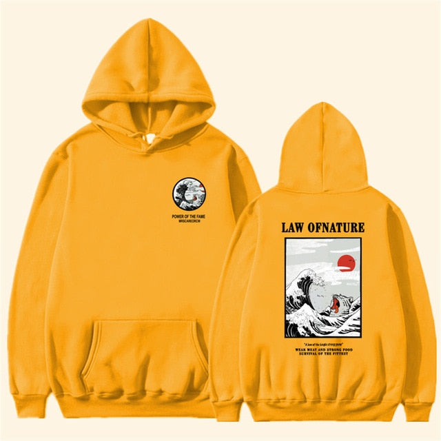 Fleece Hoodies 2019 Winter Japan Style